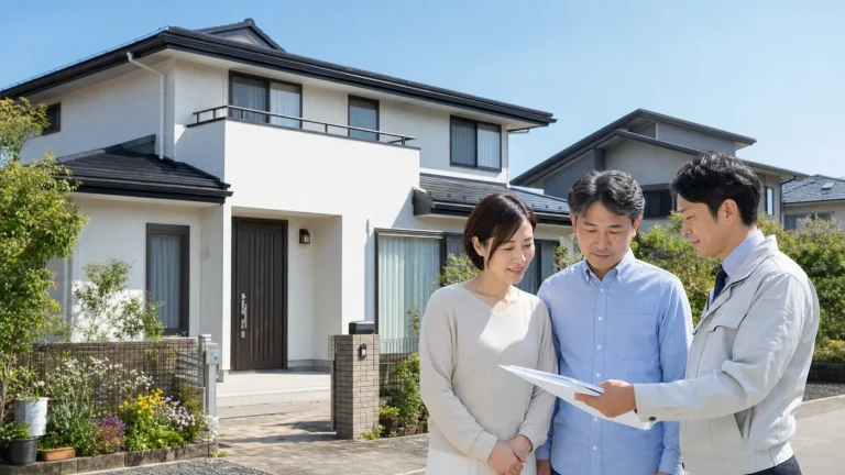 外壁塗装の助成金を検討する日本人の施主と施工業者